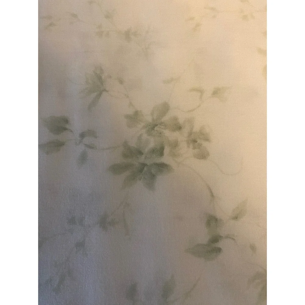 Laura Ashley Twin XL Sheet Set Cotton Percale Natalie Green Floral 3pc Bedding